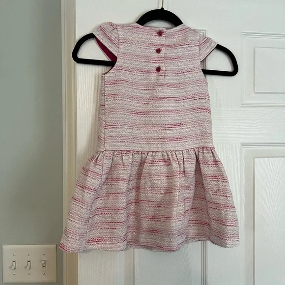 Janie and Jack Red and White Pleated Sundress with Tie Front - Picture 2 of 3